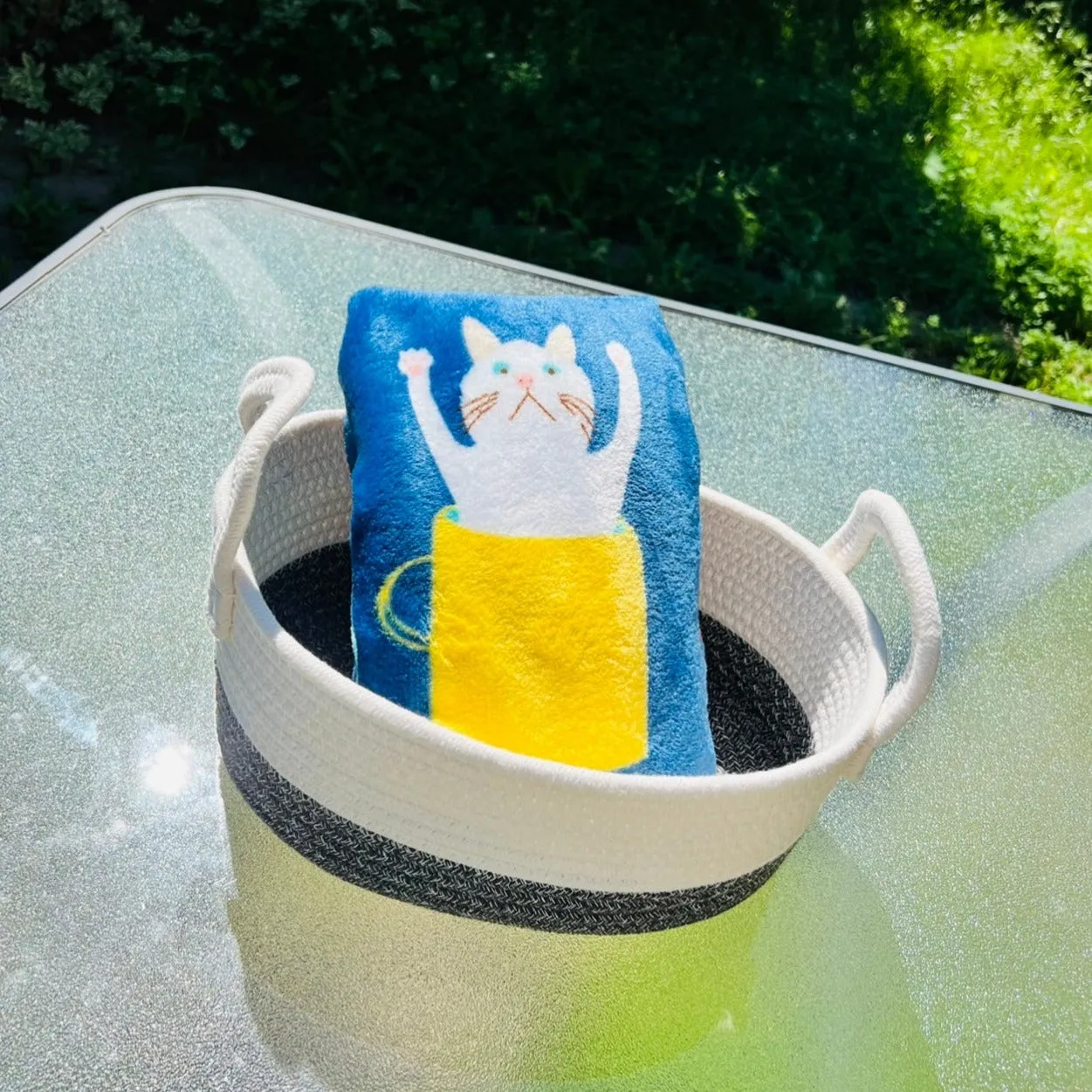 Super Soft Fluffy Premium Fleece Pet Blanket, Cup Cat