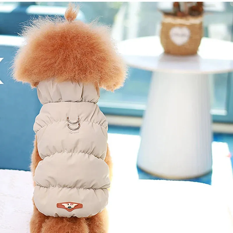 Warm Dog Clothes - Soft French Bulldog Clothing - Pet Jacket with Fleece Lining - Cat and Puppy Coat Outfit for Small to Medium Dogs, including Chihuahuas and Yorkshires