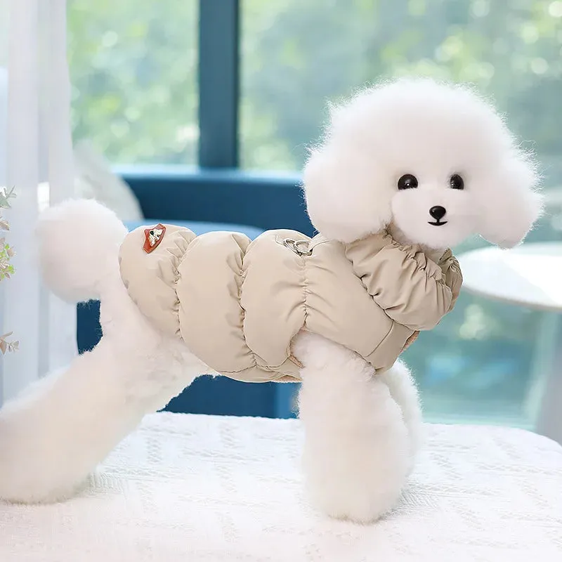 Warm Dog Clothes - Soft French Bulldog Clothing - Pet Jacket with Fleece Lining - Cat and Puppy Coat Outfit for Small to Medium Dogs, including Chihuahuas and Yorkshires