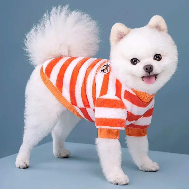 Winter Soft Dog Coat with Warm Fleece Lining