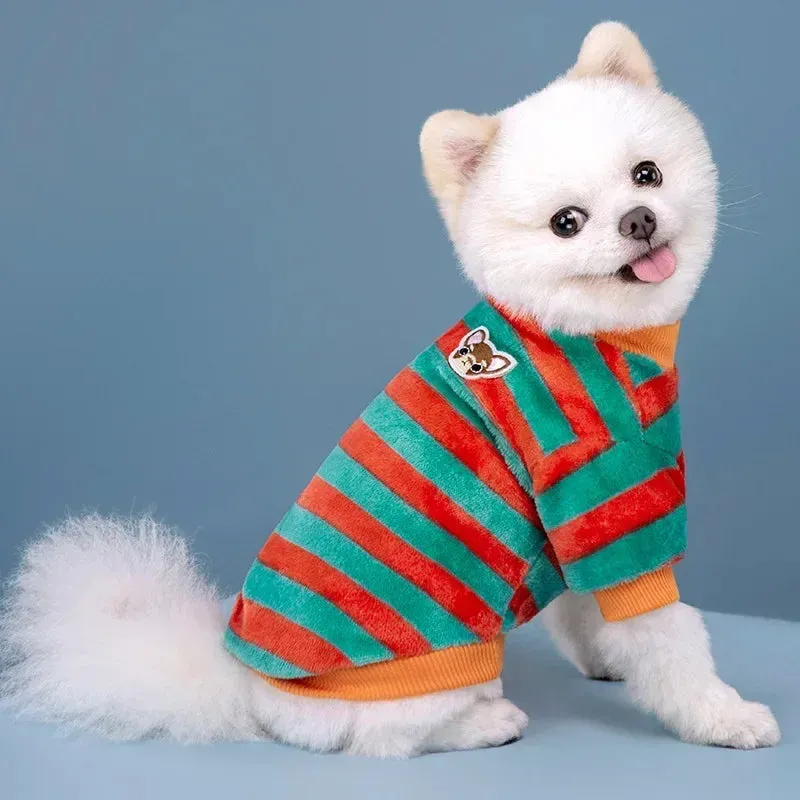 Winter Soft Dog Coat with Warm Fleece Lining