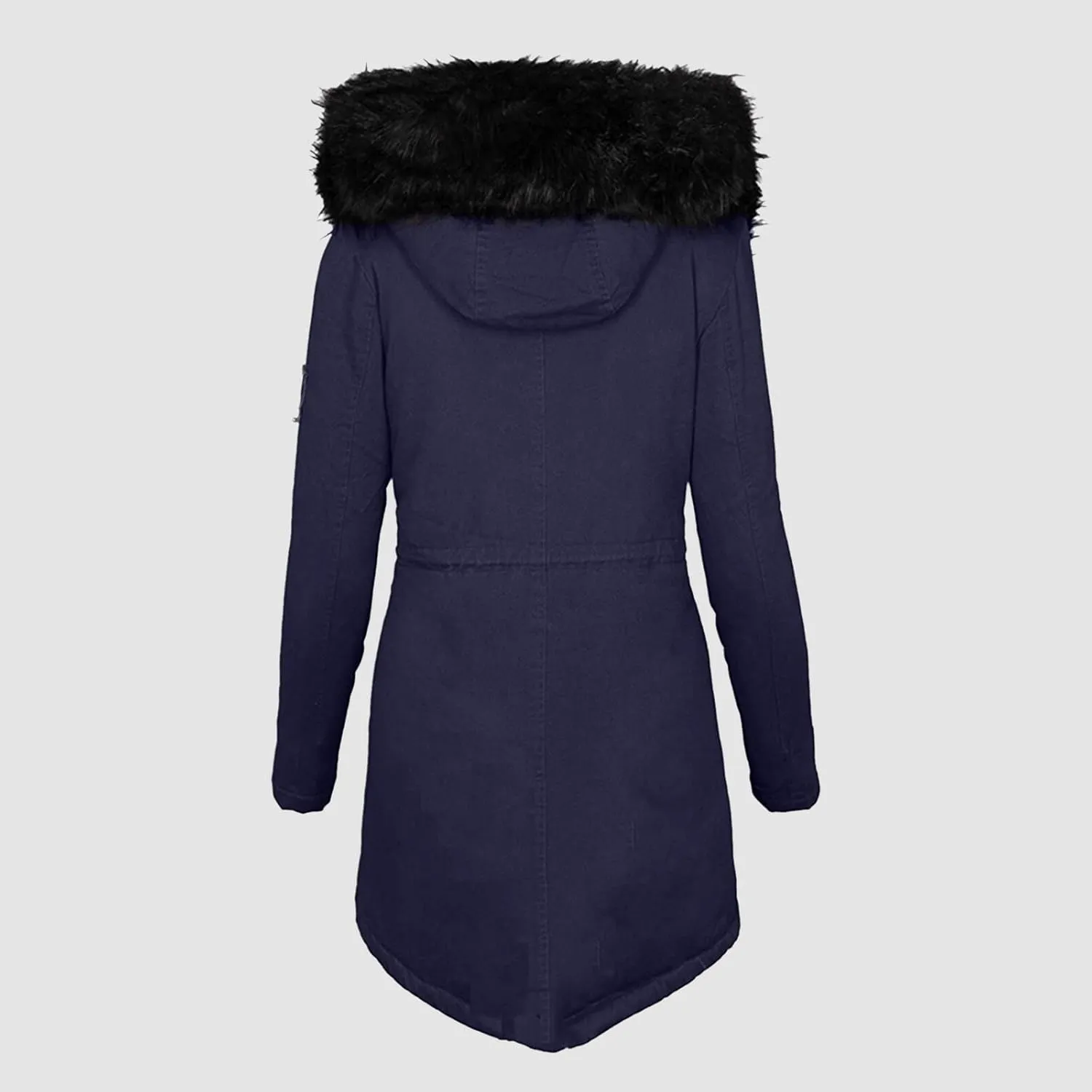 Womens Winter Coat with Fur Hood Warm Fleece Sherpa Lined Parkas Jacket Thickened Windproof Heavyweight Snow Jackets